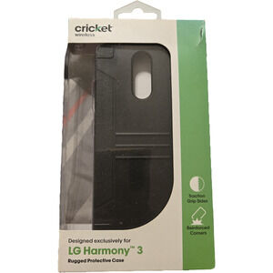 Cricket wireless LG harmony 3 phone case black